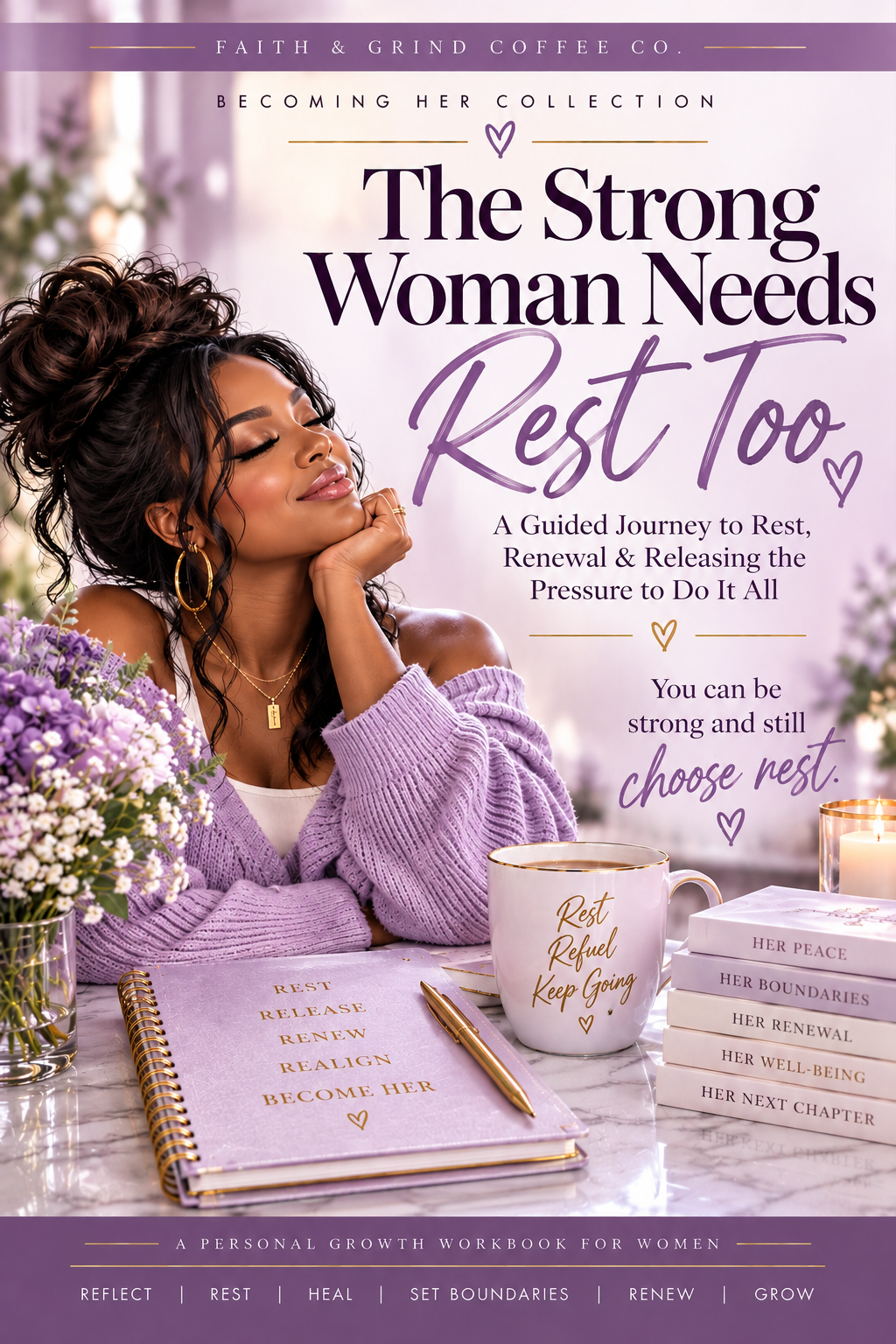 Becoming Her: The Strong Woman Needs Rest Too — Digital Workbook